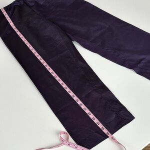 Dosa Purple Silk Pants Dosa Size 2 US 6